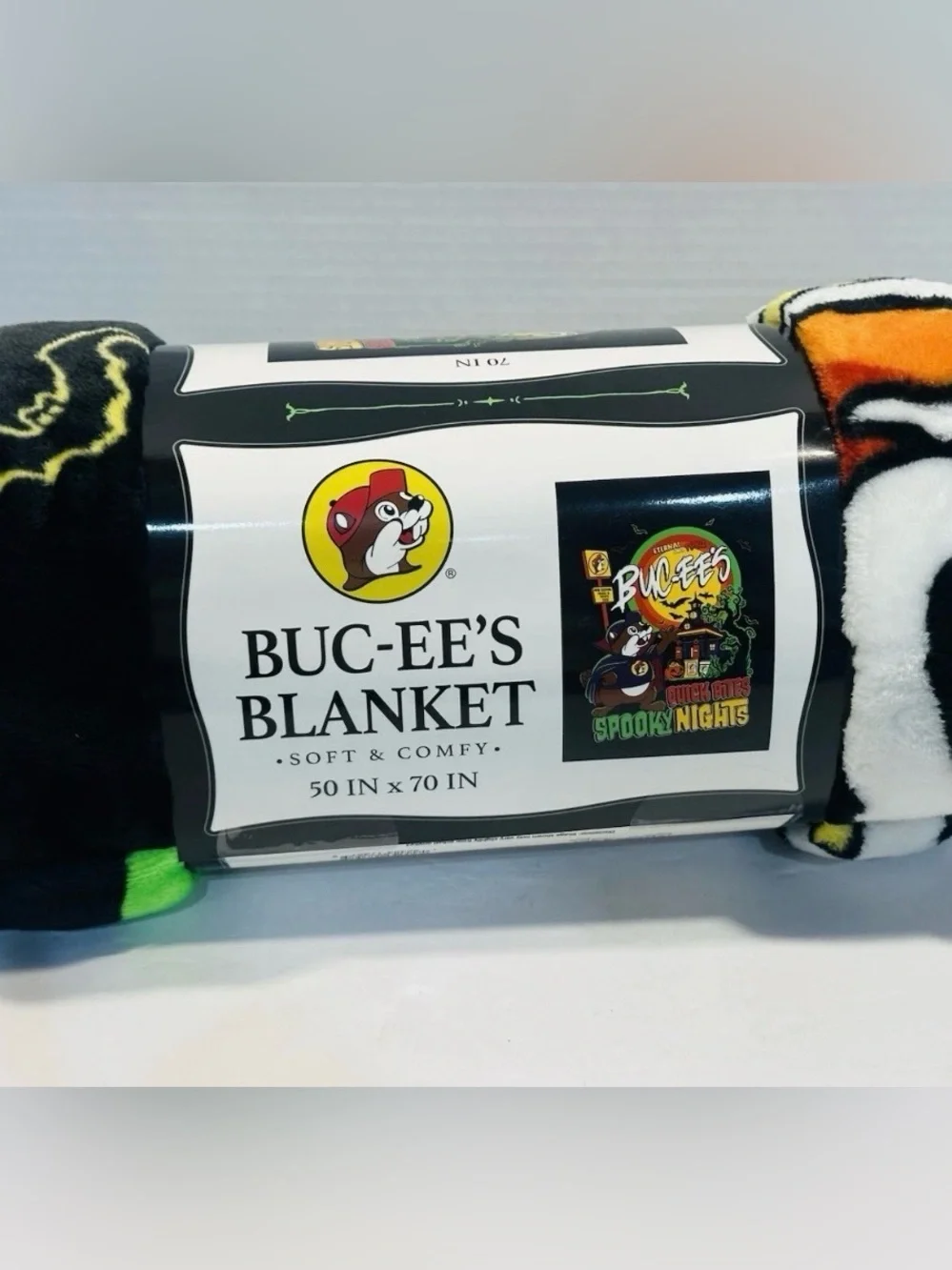 Buc-ee's New Halloween Plush Blanket 2026 Soft and Comfy  - 50 x 70 inches